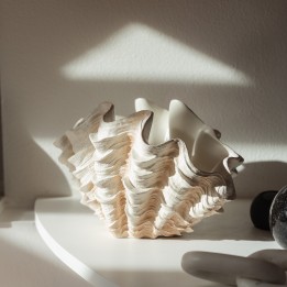 Witte schelpenvaas - Concha - Kare Design