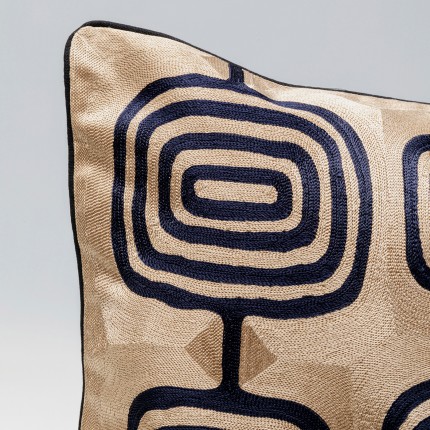 Kussen Catena Square taupe en zwart Kare Design