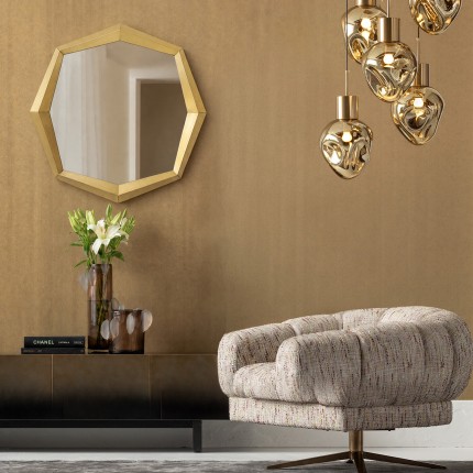 Wall mirror Octagon 80x80cm gold Kare Design