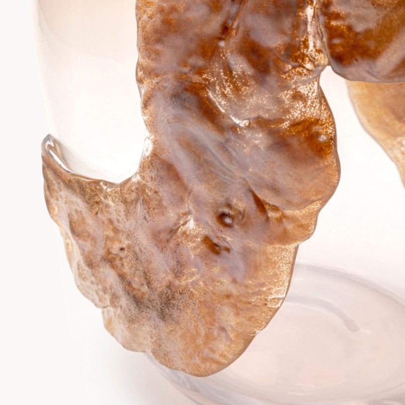 Vase design en verre marron - Pico - Kare Design