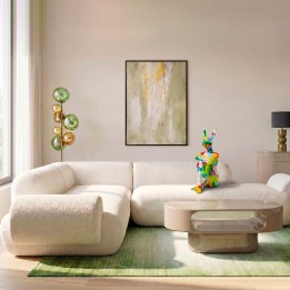Canapé d'angle gauche beige - Soft - Kare Design