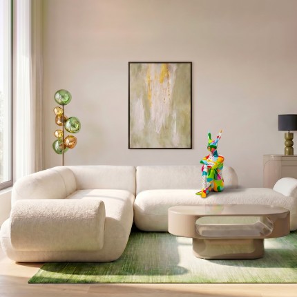 Corner Sofa Soft beige left Kare Design
