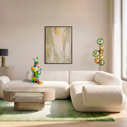 Corner Sofa Soft beige right Kare Design