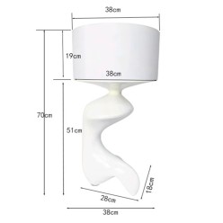 Lampe Erosia 68cm blanche Kare Design
