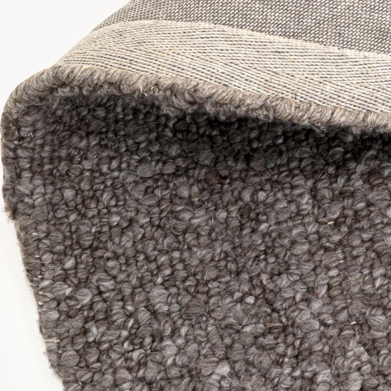 Tapis rond gris - Boucara - Kare Design