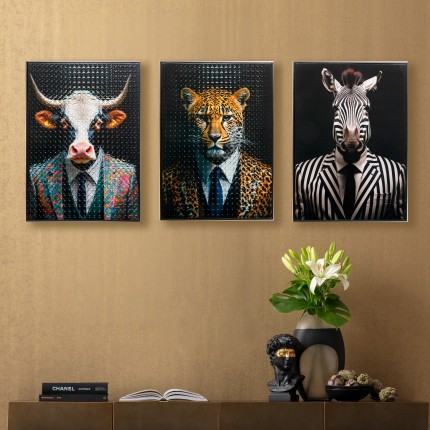 Tableau monsieur taureau 50x70cm Kare Design