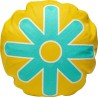 Coussin jaune soleil turquoise - Icon - Kare Design