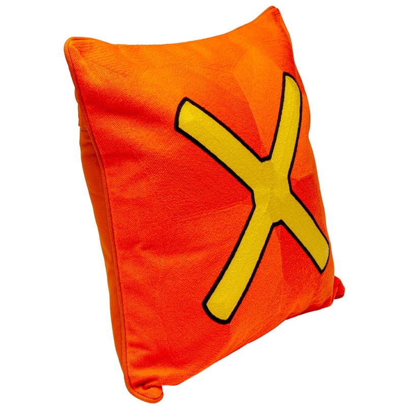 Coussin orange croix jaune - Icon - Kare Design