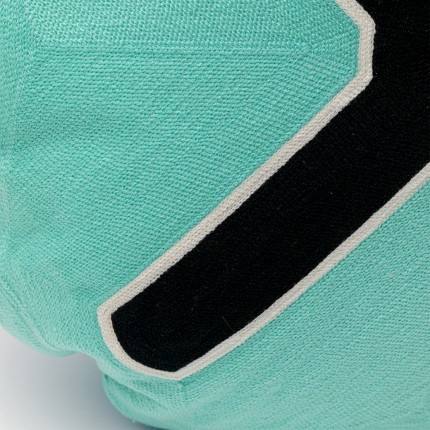 Coussin Icon croix turquoise et noir Kare Design