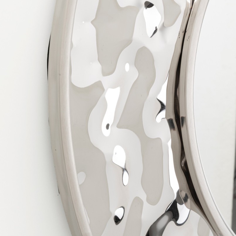 Miroir rond en acier chromé - Carino - Kare Design