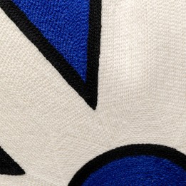 Kussen Icon ster blauw en wit Kare Design