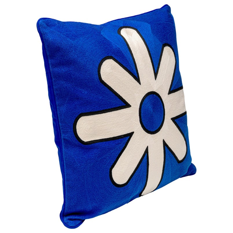 Kussen Icon ster blauw en wit Kare Design