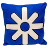 Coussin bleu étoile blanche - Icon - Kare Design