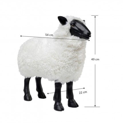 Woonaccessoires schaap 48cm wit Kare Design