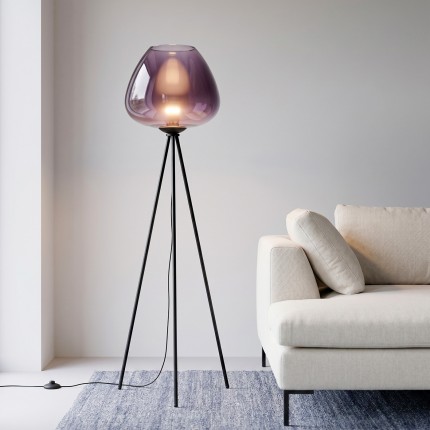 Lampadaire Sphere 146cm bleu Kare Design