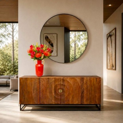 Miroir Starlet 100cm noir Kare Design