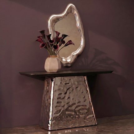 Miroir Hologram 117x68cm argenté Kare Design