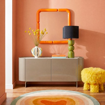 Wall Mirror Eliano 90x90cm orange Kare Design