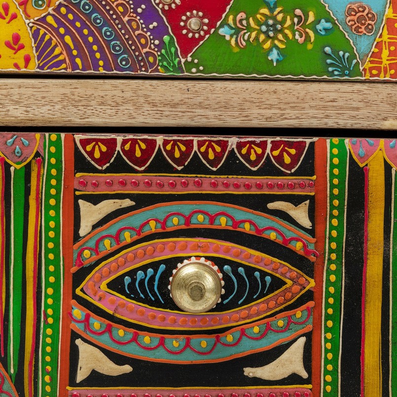 Gekleurde etnische ladenkast - Paradijs - Kare Design