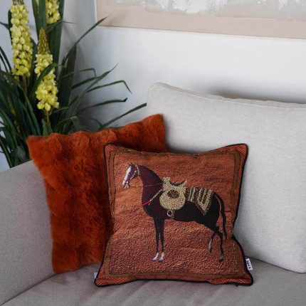Cushion horse orange Kare Design