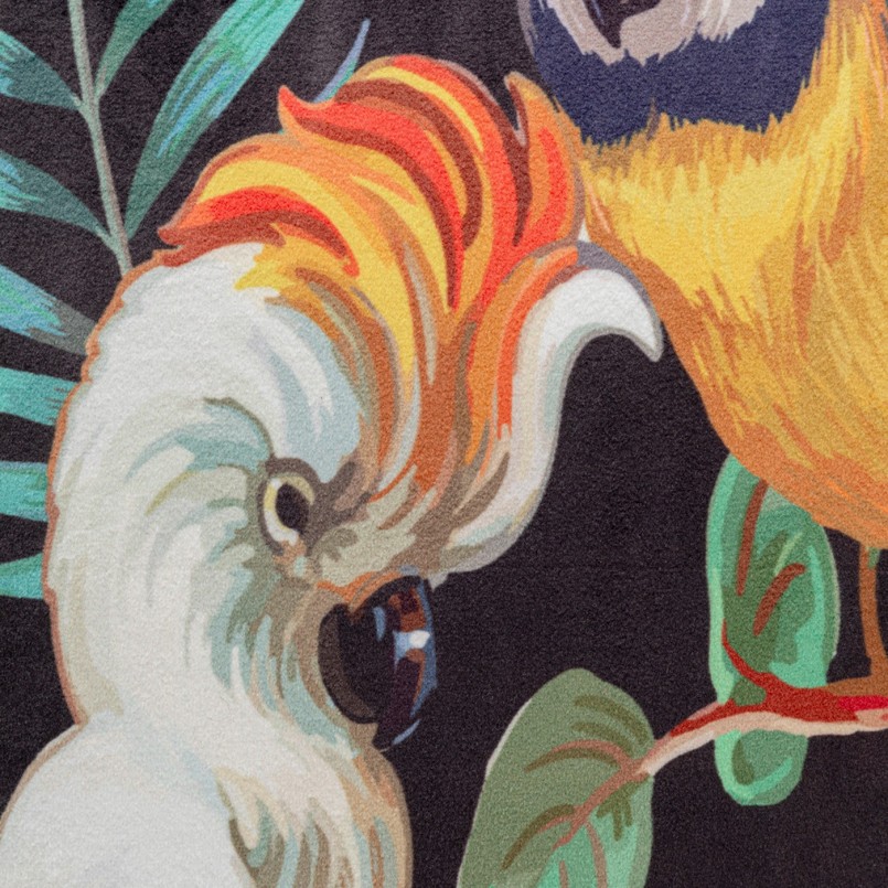 Kussen franje exotische vogels Kare Design
