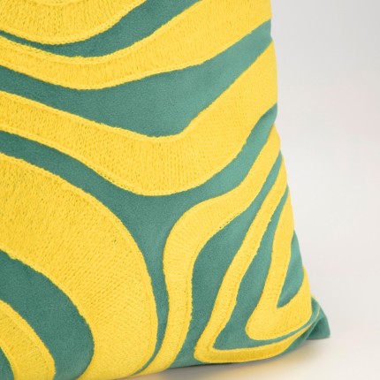 Coussin Electric Feeling jaune Kare Design