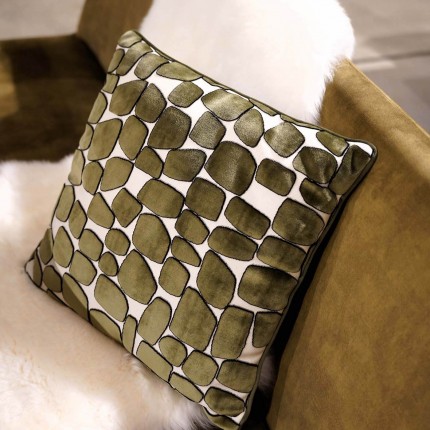 Coussin Pebbles vert Kare Design