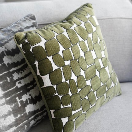 Coussin Pebbles vert Kare Design