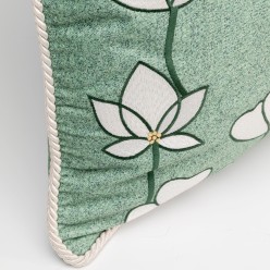 Coussin Zari vert Kare Design