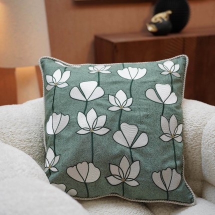 Coussin Zari vert Kare Design