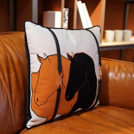 Kussen du paarden oranje Kare Design