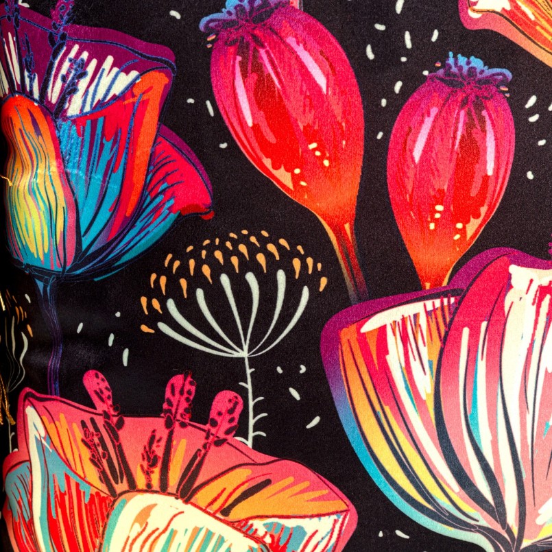 Cushion Fringe Jungle flowers Kare Design