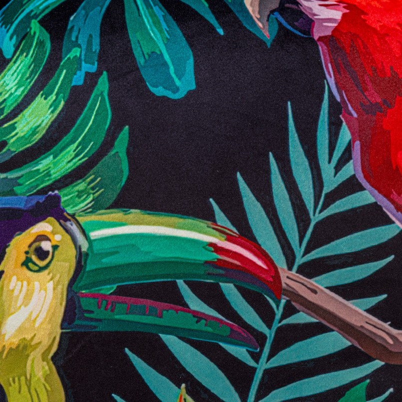 Kussen franje Jungle vogels Kare Design