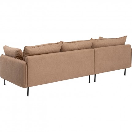 Corner Sofa Edna left light brown Kare Design