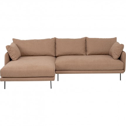 Hoekbank Edna links lichtbruin Kare Design
