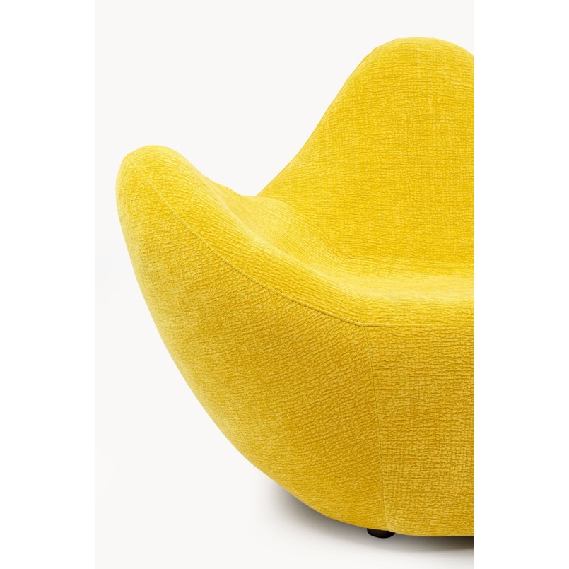 Fauteuil Glow Wave jaune 116cm