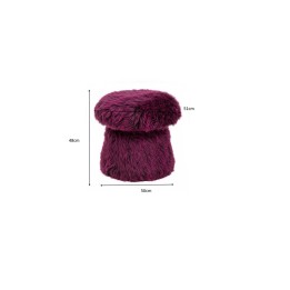 Tabouret Nino violet Ø51cm