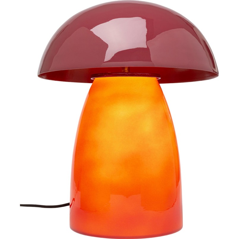 Lampe de table Fungo rouge 37cm