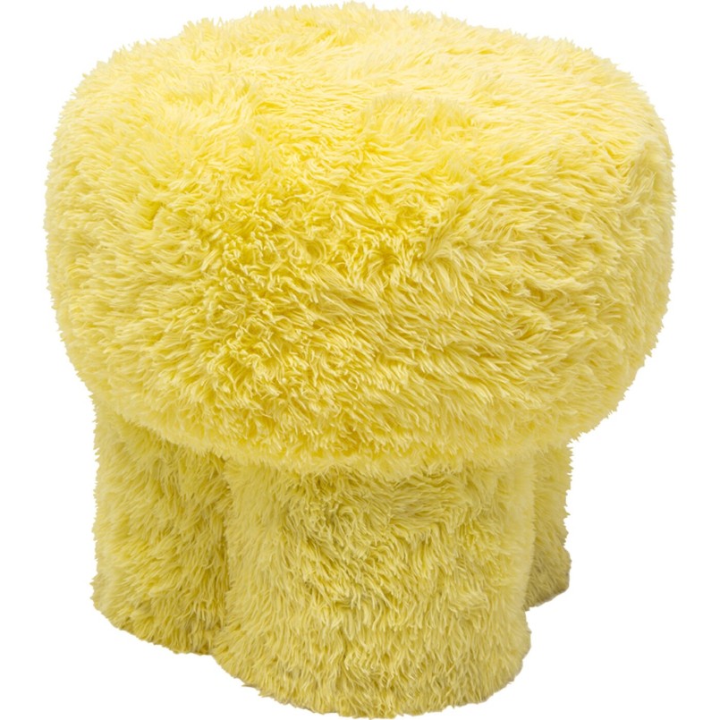 Tabouret Softy jaune Ø49cm