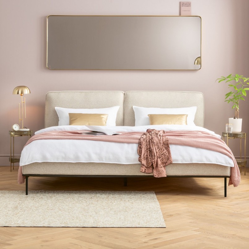 Contemporary beige bed - East Side - Kare Design