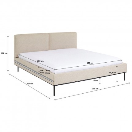 Bed East Side 180x200cm Kare Design