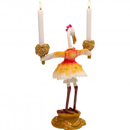 Kandelaar koninklijke flamingo 45cm Kare Design