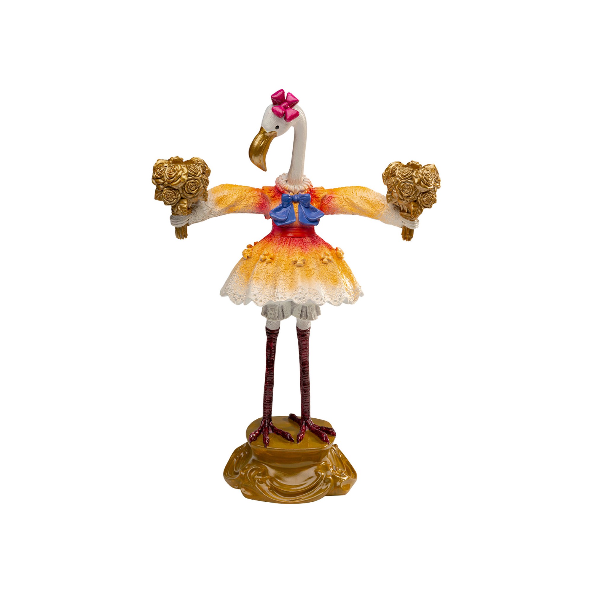 Kandelaar koninklijke flamingo 45cm Kare Design