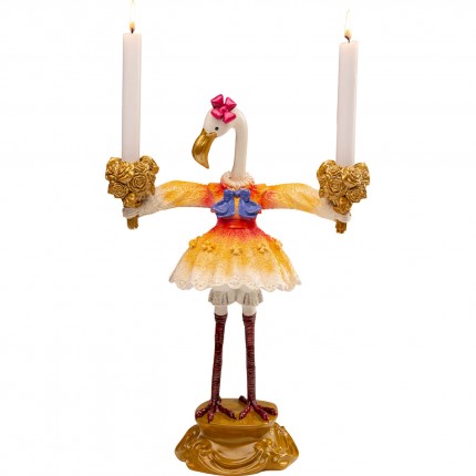 Kandelaar koninklijke flamingo 45cm Kare Design