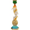 Chandelier deux dauphins oranges - Kare Design