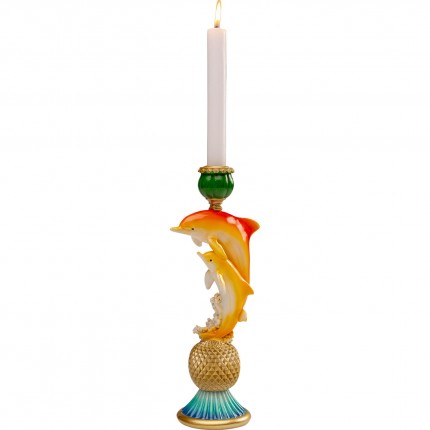 Kandelaar dolfijnen familie 30cm Kare Design
