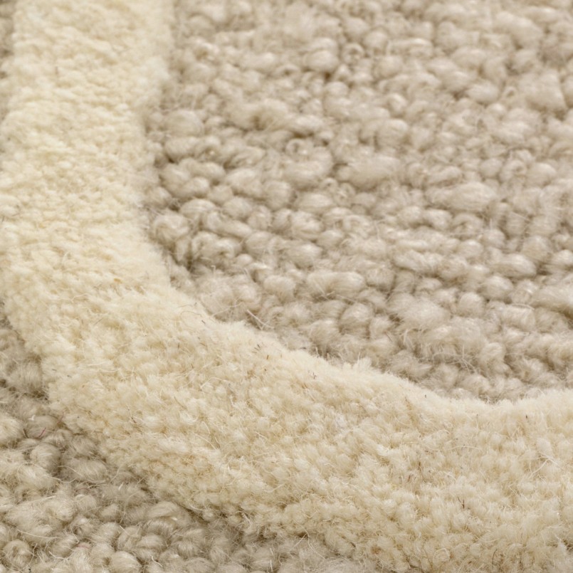 Tapis gris et beige lignes fluides abstraites - Line - Kare Design