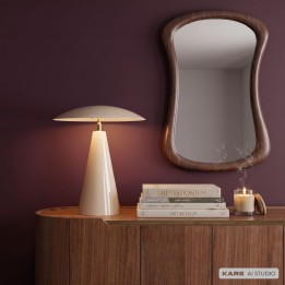Table Lamp Fungo Flat cream Kare Design