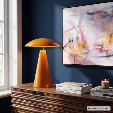 Table Lamp Fungo Flat orange Kare Design