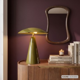 Table Lamp Fungo Flat green Kare Design